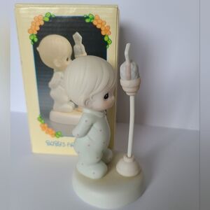 Vintage Precious Moments Baby Nursery First Word Collectible Porcelain Figurine